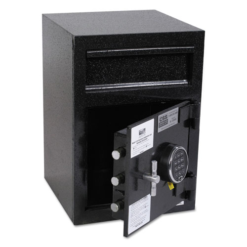 Depository Security Safe, 0.95 cu ft, 14 x 15.5 x 20, Black