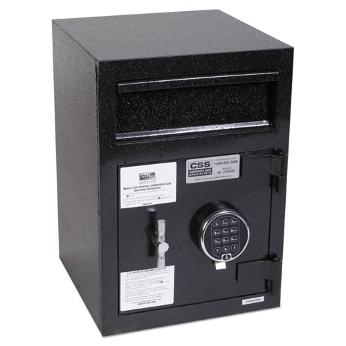 DEPOSITORY SECURITY SAFE, 0.95 CU FT, 14 X 15.5 X 20, BLACK