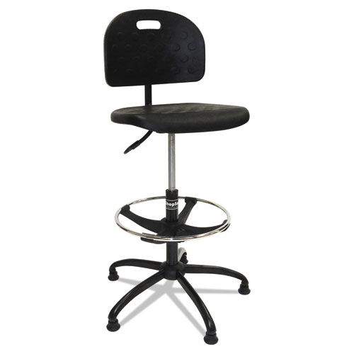 Shopsol™ Workbench Shop Chair, Supports Up To 250 Lb, 22" To 32" Seat Height, Black