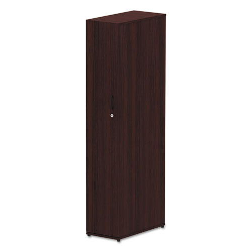 ALERA VALENCIA SERIES WARDROBE, 11 7/8W X 23 7/8D X 65H, MAHOGANY