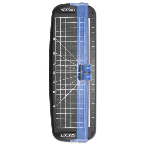 Westcott® Multi-Purpose Personal Trimmer, 10 Sheets, 12" Cut Length, Plastic Base, 6.38 X 12