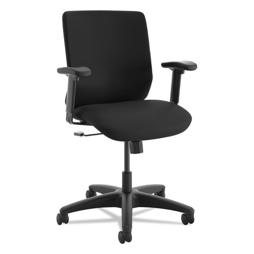COMFORTSELECT B6 HIGH BACK TASK CHAIR, SUPPORTS UP TO 250 LBS., BLACK SEAT/BLACK BACK, BLACK BASE