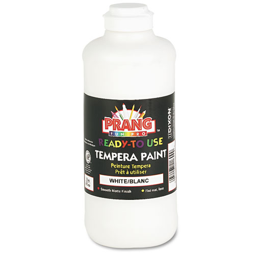 Ready-to-Use Tempera Paint, White, 16 oz Dispenser-Cap Bottle