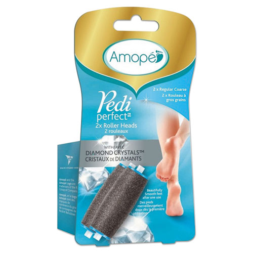AMOPE® Pedi Perfect Electronic Foot File Refill, Gray, 2/Pack