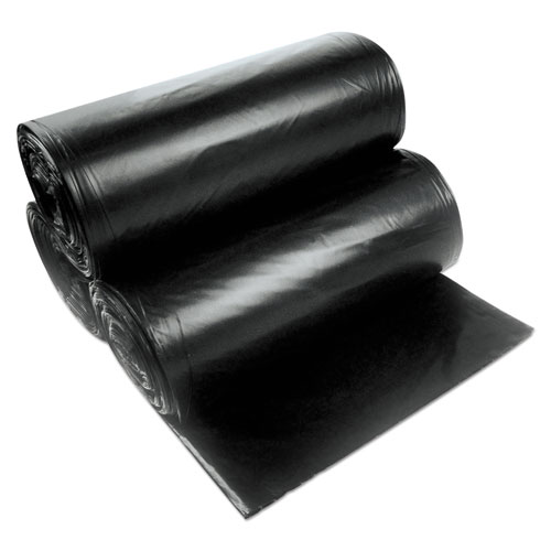 AccuFit® Linear Low Density Can Liners with AccuFit Sizing, 23 gal, 0.9 mil, 28" x 45", Black, 25 Bags/Roll, 8 Rolls/Carton