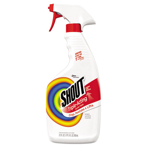 Shout® Laundry Stain Treatment, 22 oz Spray Bottle, 8/Carton