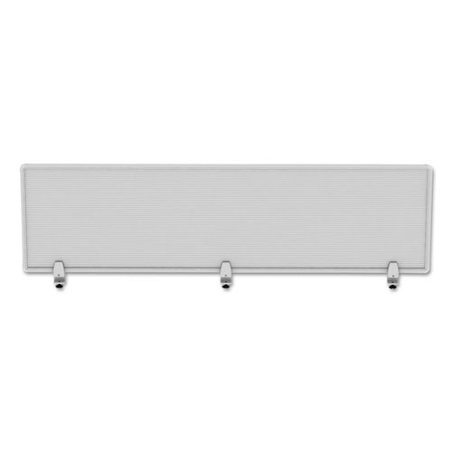 Image of Alera® Polycarbonate Privacy Panel, 65W X 0.5D X 18H, Silver/Clear