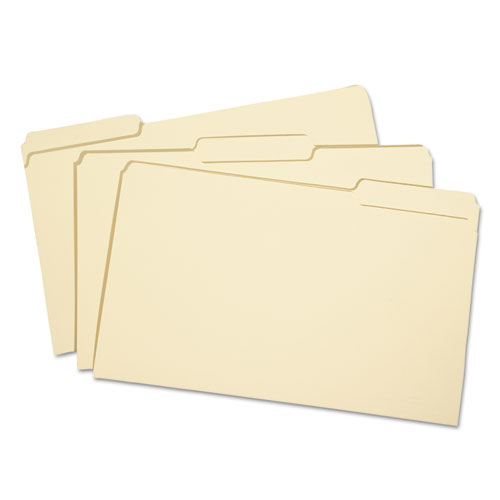 7530002822508 SKILCRAFT Manila File Folder, 1/3-Cut Tabs, Legal Size, 100/Box