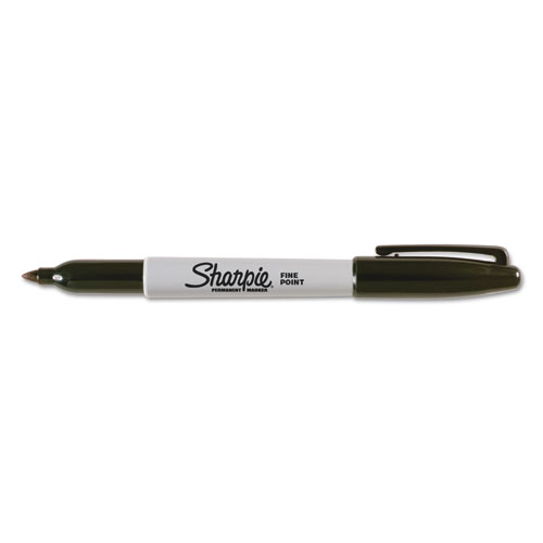 Image of Sharpie® Fine Tip Permanent Marker, Fine Bullet Tip, Black