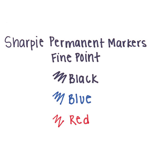 Image of Sharpie® Retractable Permanent Marker, Fine Bullet Tip, Blue