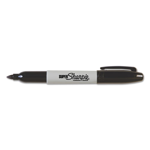 Image of Sharpie® Super Permanent Marker, Fine Bullet Tip, Black, 6/Pack