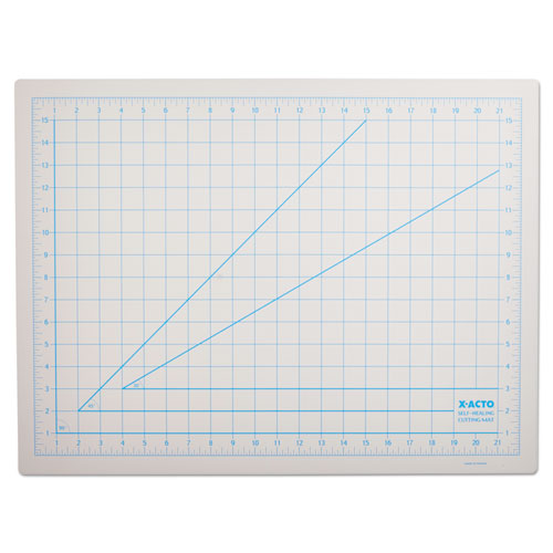 Image of X-Acto® Self-Healing Cutting Mat, Nonslip Bottom, 1" Grid, 18 X 24, Gray