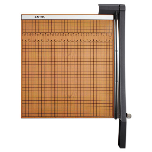 Image of X-Acto® Square Commercial Grade Wood Base Guillotine Trimmer, 15 Sheets, 15" Cut Length, 15 X 15