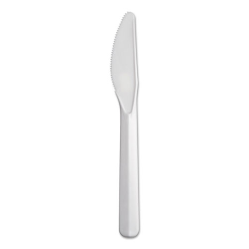 Image of Dart® Bonus Polypropylene Cutlery, Knife, White, 5", 1000/Carton
