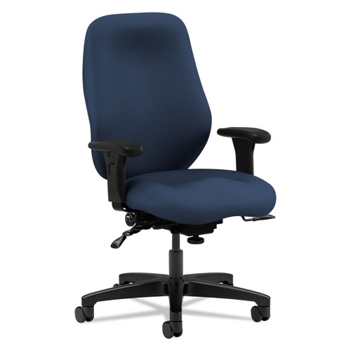 7800 SERIES HIGH-BACK, HIGH PERFORMANCE TASK CHAIR, SUPPORTS UP TO 250 LBS., NAVY SEAT/NAVY BACK, BLACK BASE