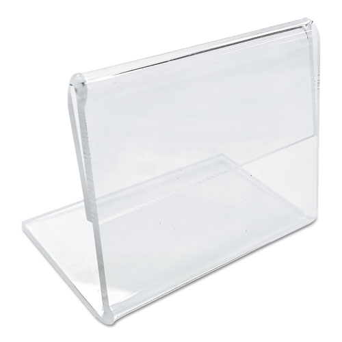 Image of Universal® Mini Table-Top Sign, 1.5 X 2, Clear