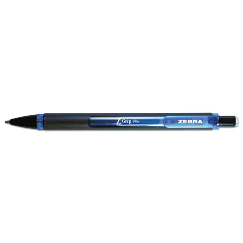 Z-Grip Plus Mechanical Pencil, 0.7 mm, HB (#2), Black Lead, Black/Blue Barrel, Dozen