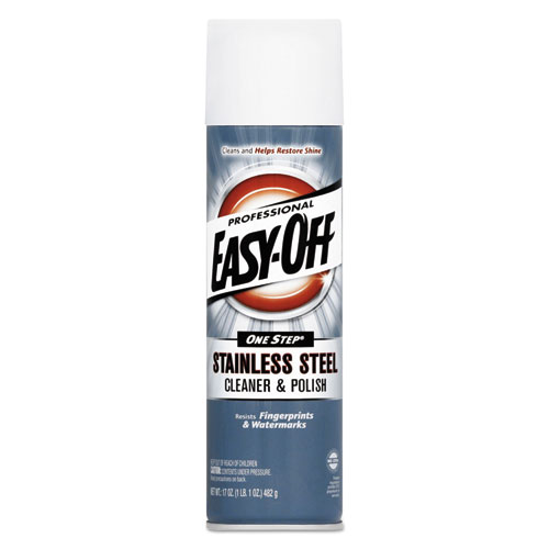 Stainless Steel Cleaner and Polish, Liquid, 17 oz. Aerosol Can, 6/Carton
