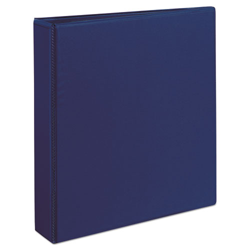 Image of Avery® Durable View Binder With Durahinge And Slant Rings, 3 Rings, 1.5" Capacity, 11 X 8.5, Blue