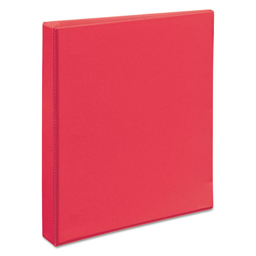 Image of Durable View Binder with DuraHinge and Slant Rings, 3 Rings, 1" Capacity, 11 x 8.5, Coral
