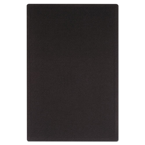 Image of Quartet® Oval Office Fabric Bulletin Board, 36 X 24, Black Surface