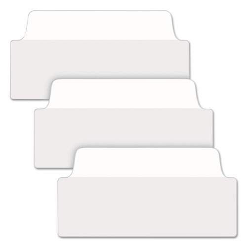 Image of Avery® Ultra Tabs Repositionable Tabs, Wide And Slim: 3" X 1.5", 1/3-Cut, White, 24/Pack