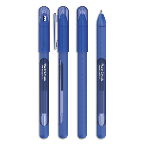 INKJOY STICK GEL PEN, FINE 0.5 MM, BLUE INK/BARREL, DOZEN