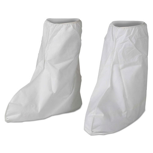 A40 Liquid/particle Protection Boot Covers, White, Medium/large, 400/carton