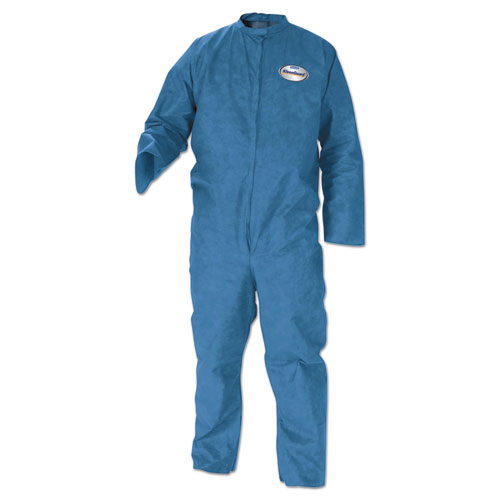 KleenGuard* A20 Breathable Particle Protection Coveralls, X-Large, Blue, 24/Carton