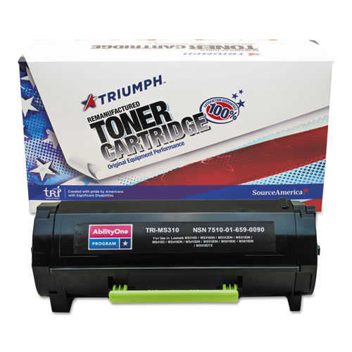 7510016590090 Remanufactured 50F1H00 High-Yield Toner, 5,000 Page-Yield, Black