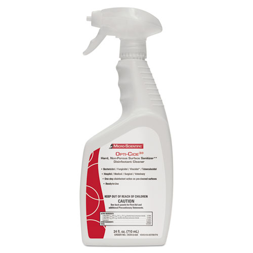 Opti-Cide3® Disinfectant Liquid, 24 oz, 12 per carton