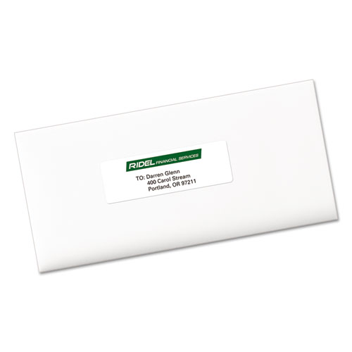 Avery® Easy Peel Mailing Address Labels, Inkjet, 1 1/3 x 4, White, 1400/Box