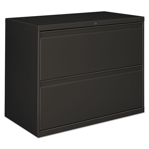 Lateral File, 2 Legal/Letter/A4/A5-Size File Drawers, Charcoal, 30" x 18" x 28"