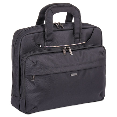 Mitchell Executive Briefcase, 16" X 4" X 12.25", Ballistic Nylon, Black
