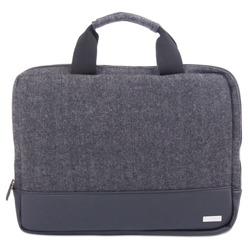 Matt Laptop Sleeve, 10" X 1" X 10", Polyester, Black/gray