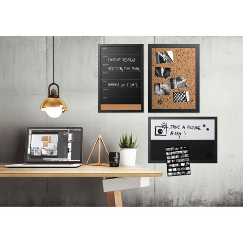 MasterVision® Black & White Message Board Set, Assorted Sizes & Colors, 3/Set