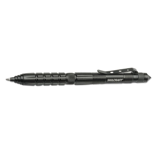 7520016611668 SKILCRAFT Defender Press-Tip Ballpoint Pen/Flashlight, Retractable, Medium 1 mm, Black Ink, Black Barrel