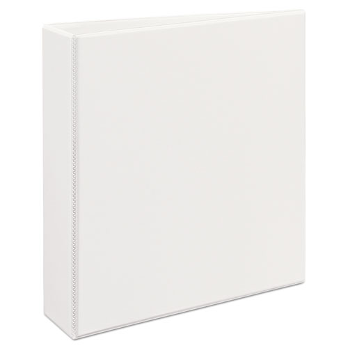 Image of Heavy-Duty View Binder with DuraHinge and One Touch EZD Rings, 3 Rings, 2" Capacity, 11 x 8.5, White