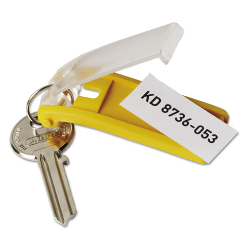 Image of Durable® Key Tags For Locking Key Cabinets, Plastic, 1.13 X 2.75, Assorted, 24/Pack