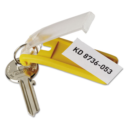 Key Tags for Locking Key Cabinets, Plastic, 1.13 x 2.75, Assorted, 24/Pack