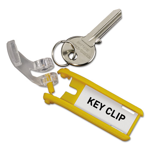 Key Tags for Locking Key Cabinets, Plastic, 1.13 x 2.75, Assorted, 24/Pack