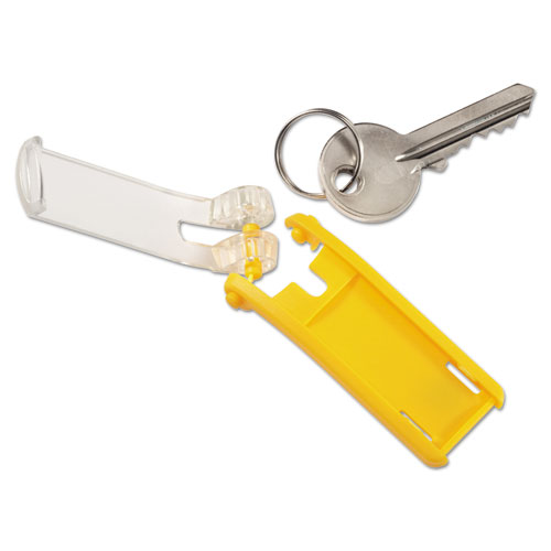 Key Tags for Locking Key Cabinets, Plastic, 1 1/8 x 2 3/4, Assorted, 24/Pack