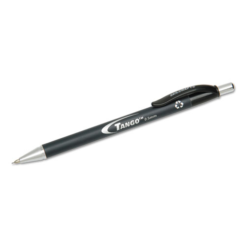 7520014244864 SKILCRAFT Tango Mechanical Pencil, 0.5 mm, HB (2.5), Black Lead, Black Barrel, Dozen