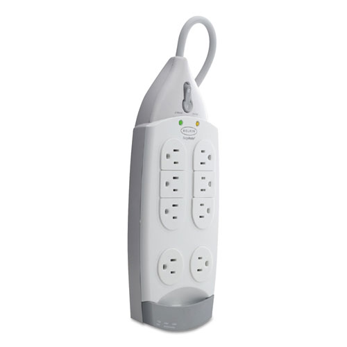 SurgeMaster Home Series Surge Protector, 7 Outlets, 12 ft Cord, 1045 J, White