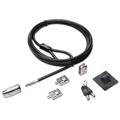 Desktop and Peripherals Locking Kit 2.0, 8ft Carbon Steel Cable
