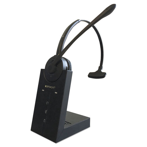 Image of ZuM Maestro DECT Headset, Monaural, Over-the-Head, Black