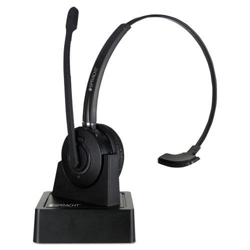 Zum Maestro Bluetooth Headset, Monaural, Over-The-Head, Black