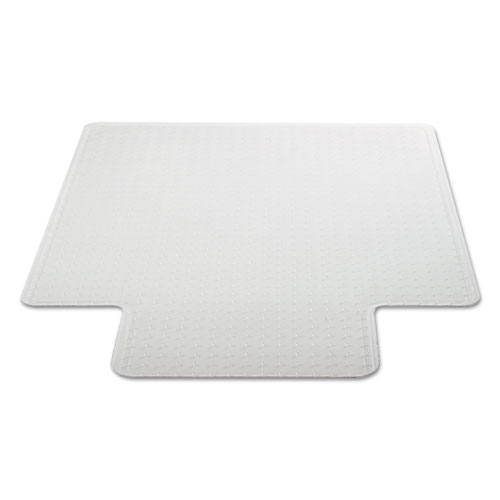 Image of Occasional Use Studded Chair Mat for Flat Pile Carpet, 36 x 48, Lipped, Clear