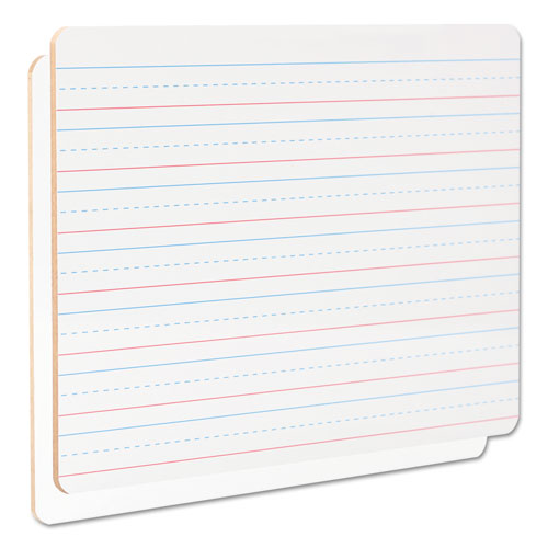 Lap/Learning Dry-Erase Board, Lined, 11 3/4" x 8 3/4", White, 6/Pack