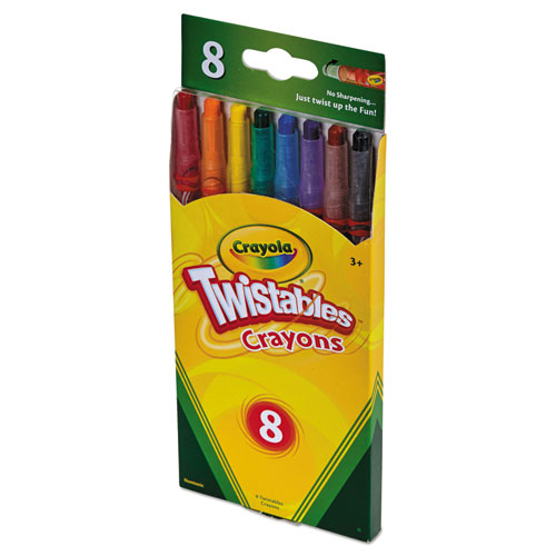 Twistable Crayons, Premium Traditional Colors, 8/Pack  Emergent Safety  Supply: PPE, Work Gloves, Clothing, Glasses